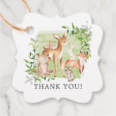 Woodland Friends Baby shower Favor Gift Label (Voorkant)