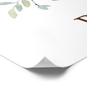 Woodland Friends Baby shower Welcome Poster (Hoek)