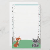 Woodland Friends Briefpapier (Voorkant / Achterkant)