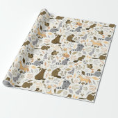 Woodland Friends Cadeaupapier (Uitgerold)