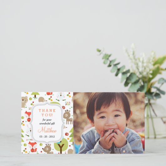 Woodland Friends Foto Elke keer bedankt (Staand voorkant)