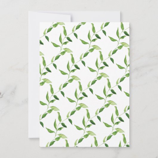 Woodland Friends Gender Neutral Baby shower Kaart (Achterkant)