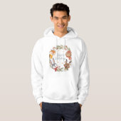 Woodland Friends Happy Holidays Circle  Hoodie (Voorkant volledig)