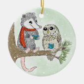 Woodland Friends kerstboomOrnament Keramisch Ornament (Voorkant)