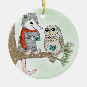 Woodland Friends kerstboomOrnament Keramisch Ornament