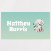 Woodland Friends: Kinder kledinglabels ingesteld Labels (Design 1)