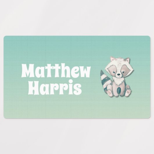 Woodland Friends: Kinder kledinglabels ingesteld Labels (Design 1)