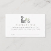 Woodland Friends Luier Raffle Ticket Kaarten (Voorkant)