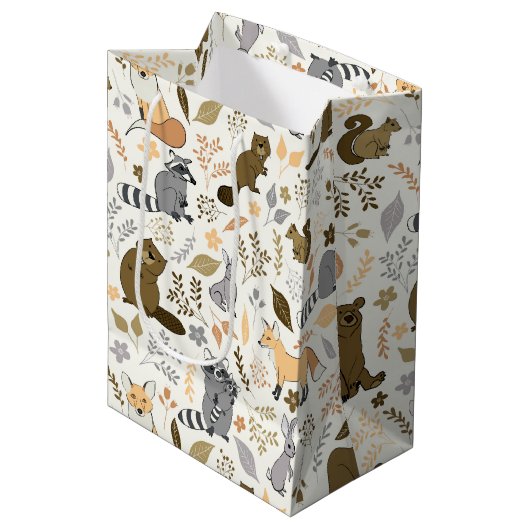 Woodland Friends Medium Cadeauzakje (Voorkant Gekanteld)