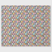 Woodland Friends Parade | Mooie Dierenprint Cadeaupapier (Vlak)