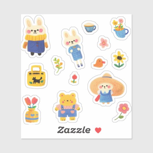 Woodland Friends Sticker Pack (Vel)