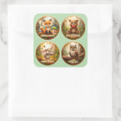 Woodland Friends Stickers – Schattige Bos Dier Pa (Tas)