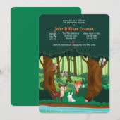 Woodland Friends uitnodiging (Voorkant / Achterkant)