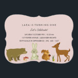 Woodland Friends Verjaardag Uitnodiging<br><div class="desc">Overeenkomende producten in de papierliefdeswinkel voor Design!</div>