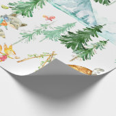 Woodland Friends White Cadeaupapier (Hoek)