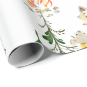 Woodland Friends White Cadeaupapier (Rol Hoek)