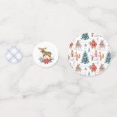 Woodland Friends Winter Birthday Party Confetti (Achterkanten)