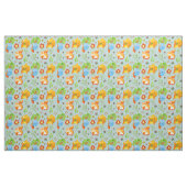Woodland Fun aqua Fabric Stof (Fat Quarter)