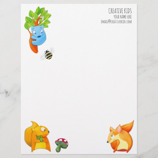 Woodland Fun  Letterhead Briefhoofd (Voorkant)