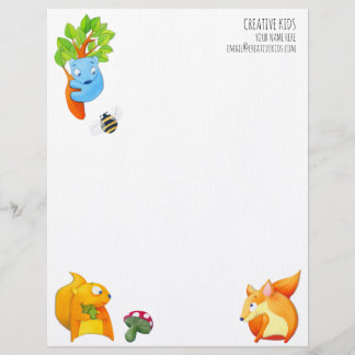 Woodland Fun Letterhead Briefhoofd