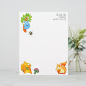 Woodland Fun  Letterhead Briefhoofd (Staand voorkant)
