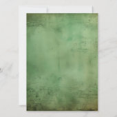 Woodland Garland Fairy Flat Aankondiging Kaart (Achterkant)