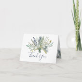 Woodland gebladerte Dank u Bedankkaart (Voorkant)