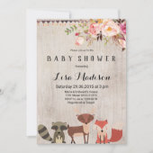 Woodland Gender Neutral Baby shower Invitation Kaart (Voorkant)