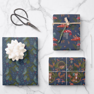 Woodland Gift Wrap Inpakpapier Vel