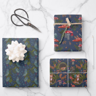 Woodland Gift Wrap Inpakpapier Vel
