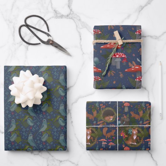 Woodland Gift Wrap Inpakpapier Vel (Voorkant)