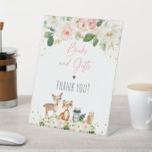 Woodland Girl Books & Gifts Baby shower Reclamebord Met Voetstuk (Insitu)