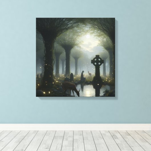 Woodland Glen 3 Canvas Afdruk (Insitu (Houten vloer))