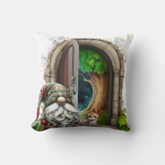 Woodland Gnome and Woodland Letter A Kussen