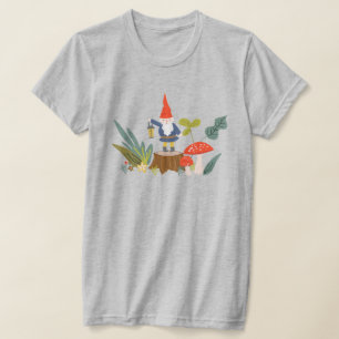 Woodland Gnome en Mushroom T-shirt