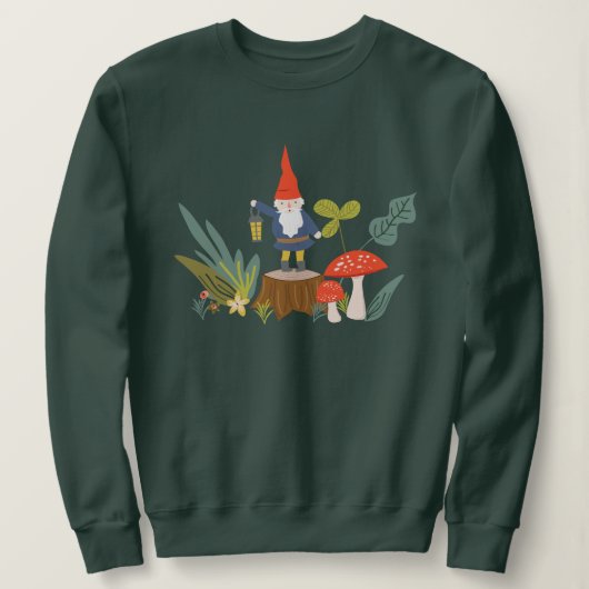 Woodland Gnome en Mushroom Trui (Design voorkant)
