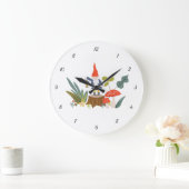 Woodland Gnome en Mushroom Wall Clock Grote Klok (Huis)