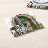 Woodland Gnome  Kartonnen Onderzetters (Schuin)