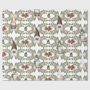 Woodland Gnomen Wrapping Paper Cadeaupapier