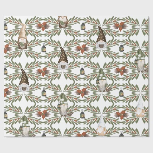 Woodland Gnomen Wrapping Paper Cadeaupapier (Vlak)