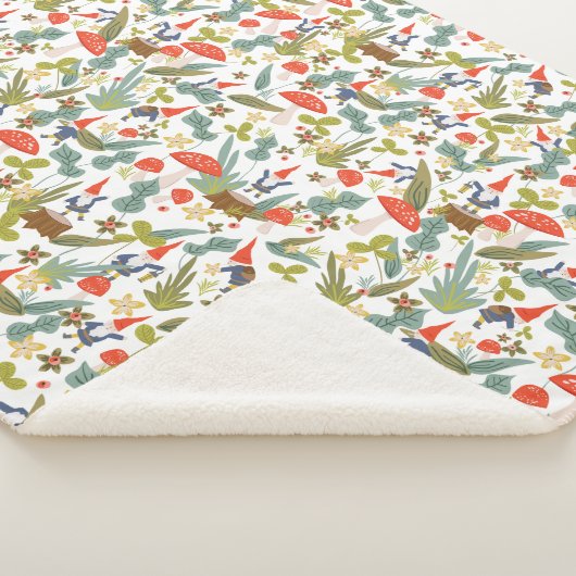 Woodland Gnomes Baby Sherpa Deken (3/4)