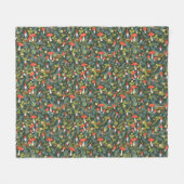 Woodland Gnomes Fleece Deken (Voorkant (Horizontaal))