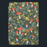 Woodland Gnomes iPad Pro Cover<br><div class="desc">Een gepersonaliseerde witte groene en rode bosgrond met de afbeelding van Shelby Allison met een klein gnoomkarakter,  paddenstoelen,  bloemen en bladeren.</div>