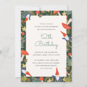 Woodland Gnomes Party Invite Kaart (Voorkant)
