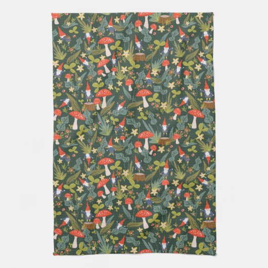 Woodland Gnomes Theedoek (Verticaal)