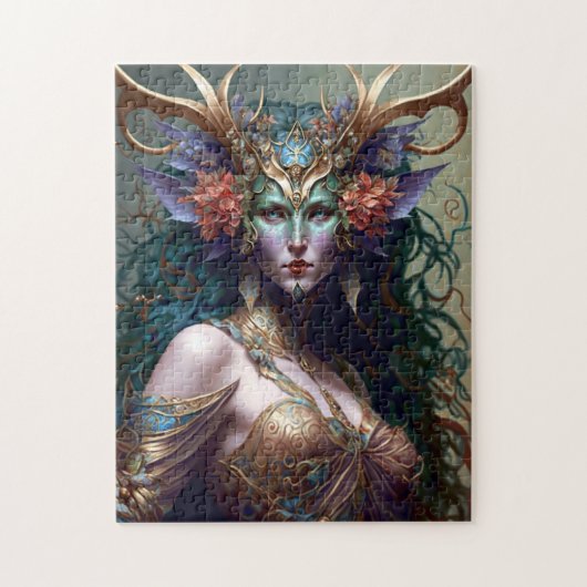 Woodland Goddess Fantasy Art Legpuzzel (Verticaal)