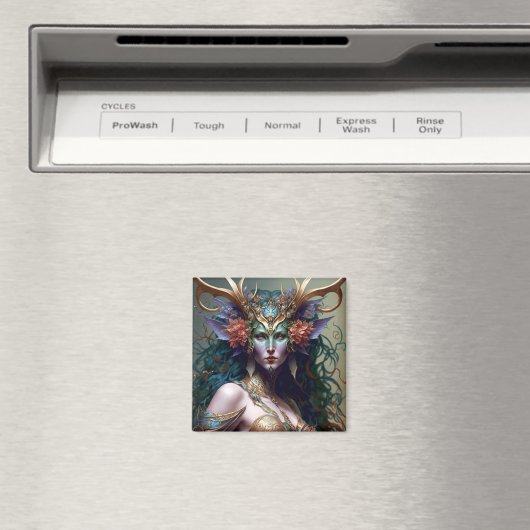 Woodland Goddess Fantasy Art Magneet (Insitu (Vaatwasser))