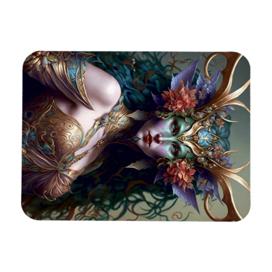 Woodland Goddess Fantasy Art Magneet (Horizontaal)