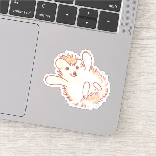 Woodland Golden Schattig Happy Hegel Sticker