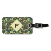 Woodland Green Camo Custom Monogram V07